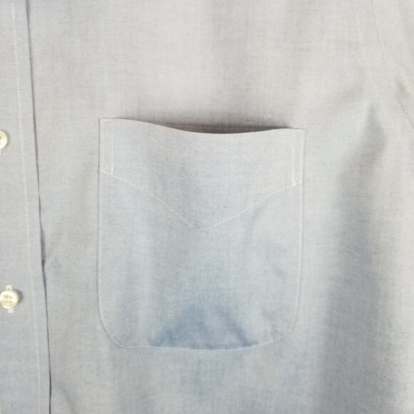 Brooks Brothers Men's 100% Cotton Non Iron Light Blue Dress Shirt M 15.5 - 35 - Picture 5 of 6